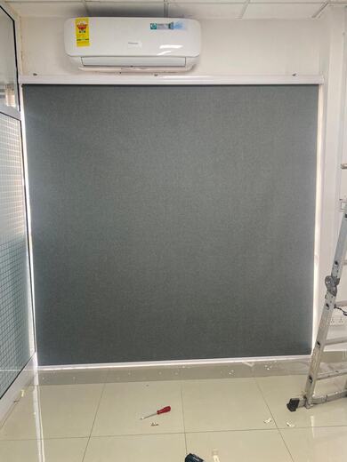 A roller blind fitted by KD Dream Space Designs